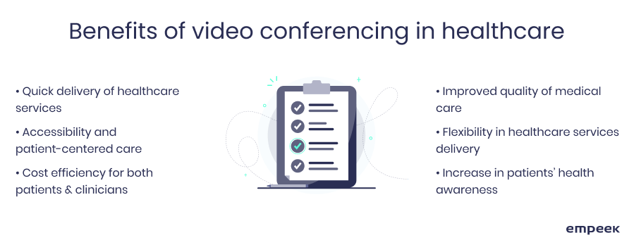 benefits of video conferencing in healthcare