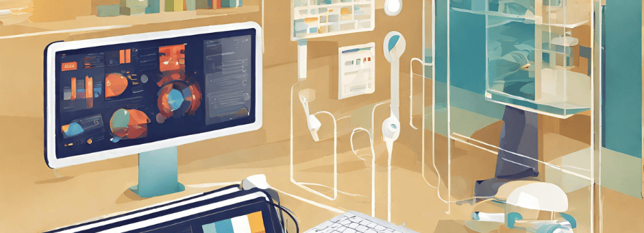 illustration of powerful computer