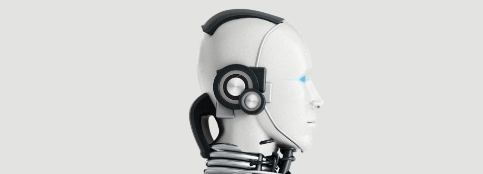 robot head to show technologies